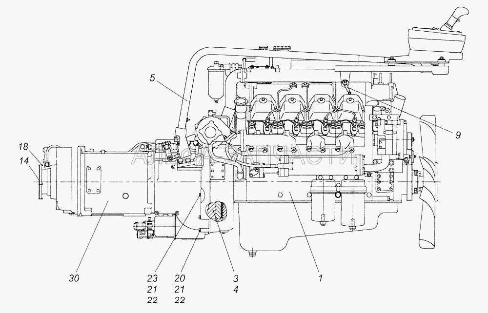 740.51-1000300-25 Агрегат силовой  